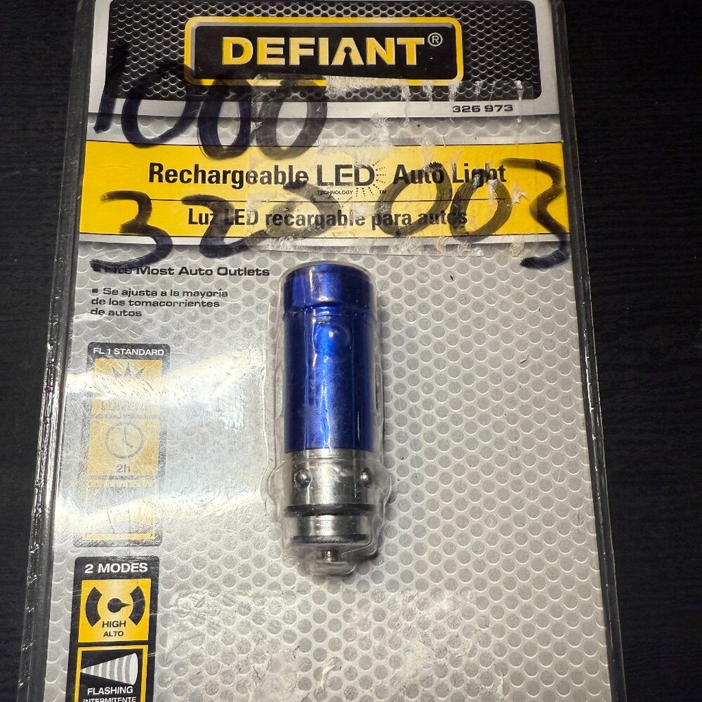 Defiant Car Rechargeable LED Auto Flashlight - Picture 3 of 3